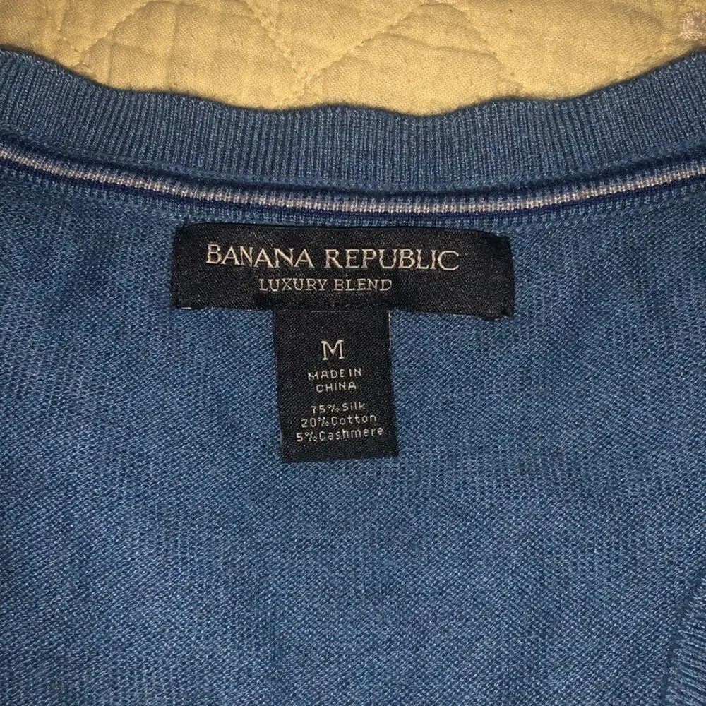 Banana Republic Blue Sweater Vest Medium